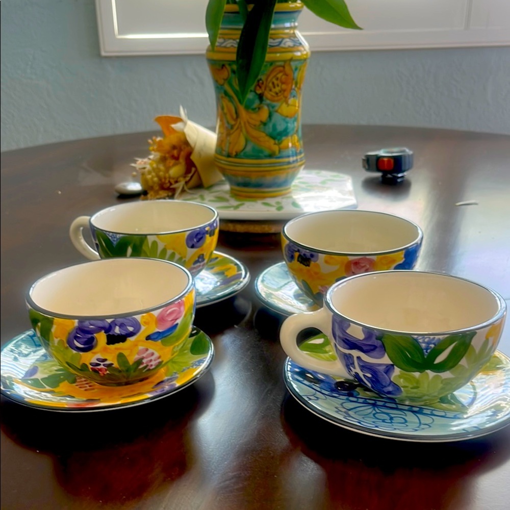Vintage 4 piece cappuccino set